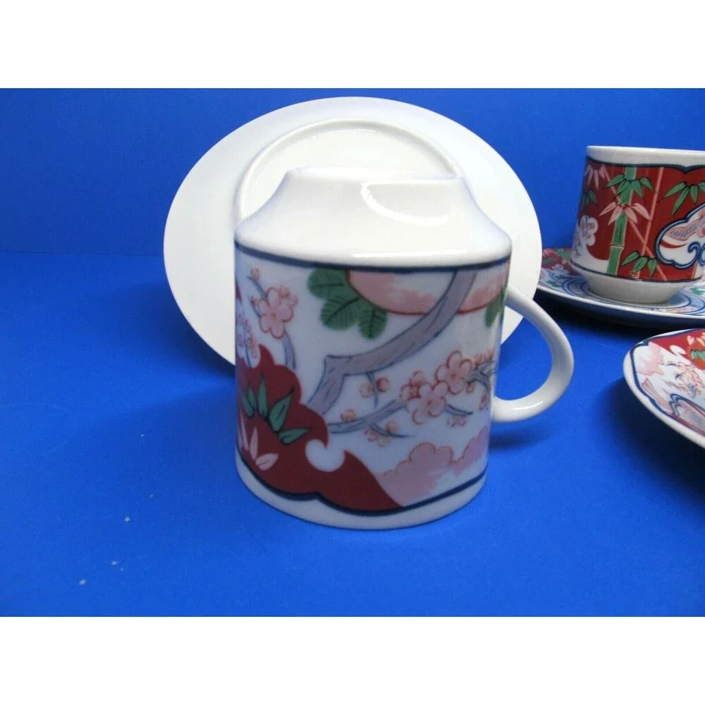 Georges Briard Heirloom Tea Cups And Saucers 4 sets